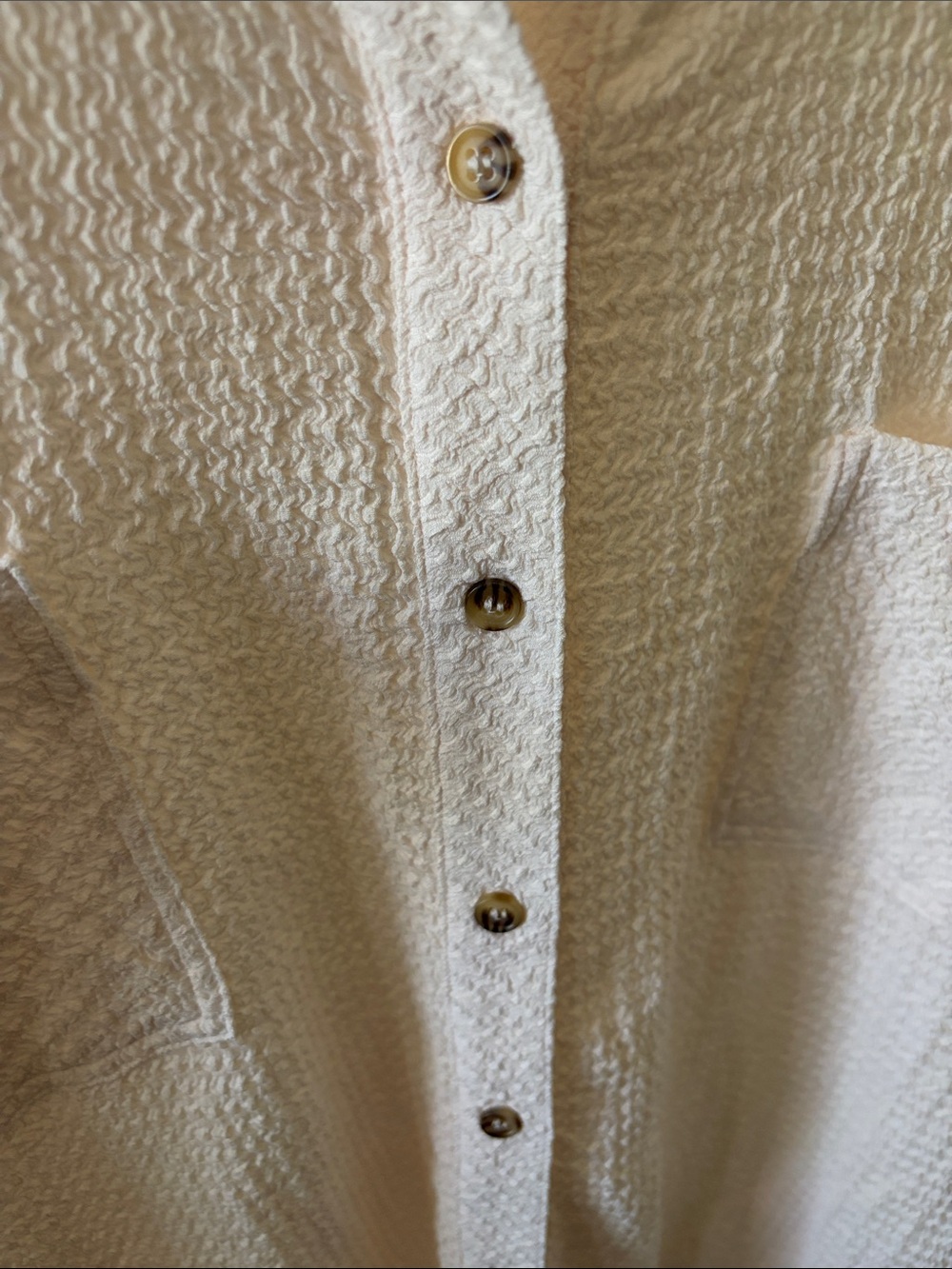 BKE Light Cream Button-Down NWOT - Picture 4 of 15